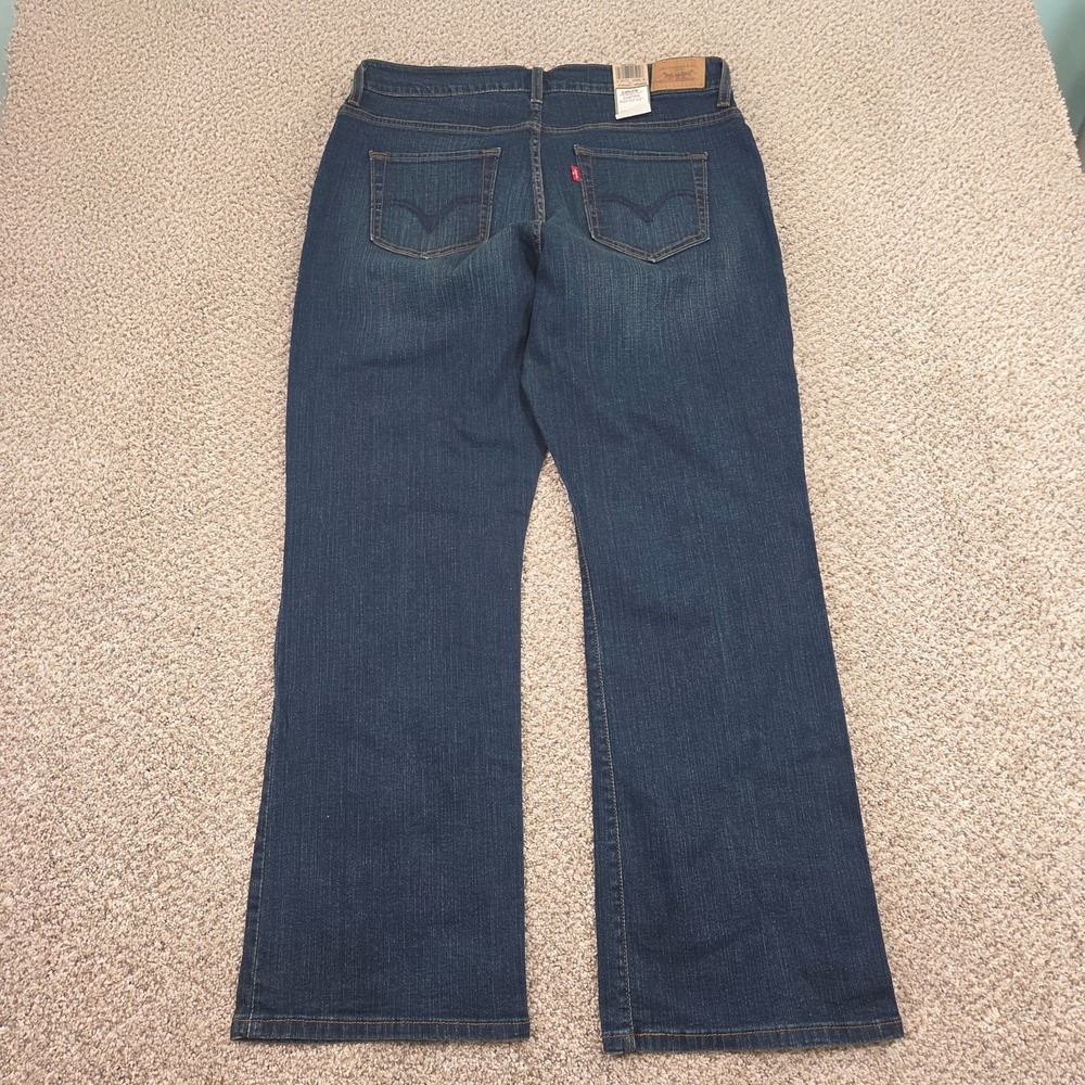Levi's Women's 512 Jeans 18W Perfectly Shaping Bootcut Dark Wash Denim Pants - Picture 3 of 5